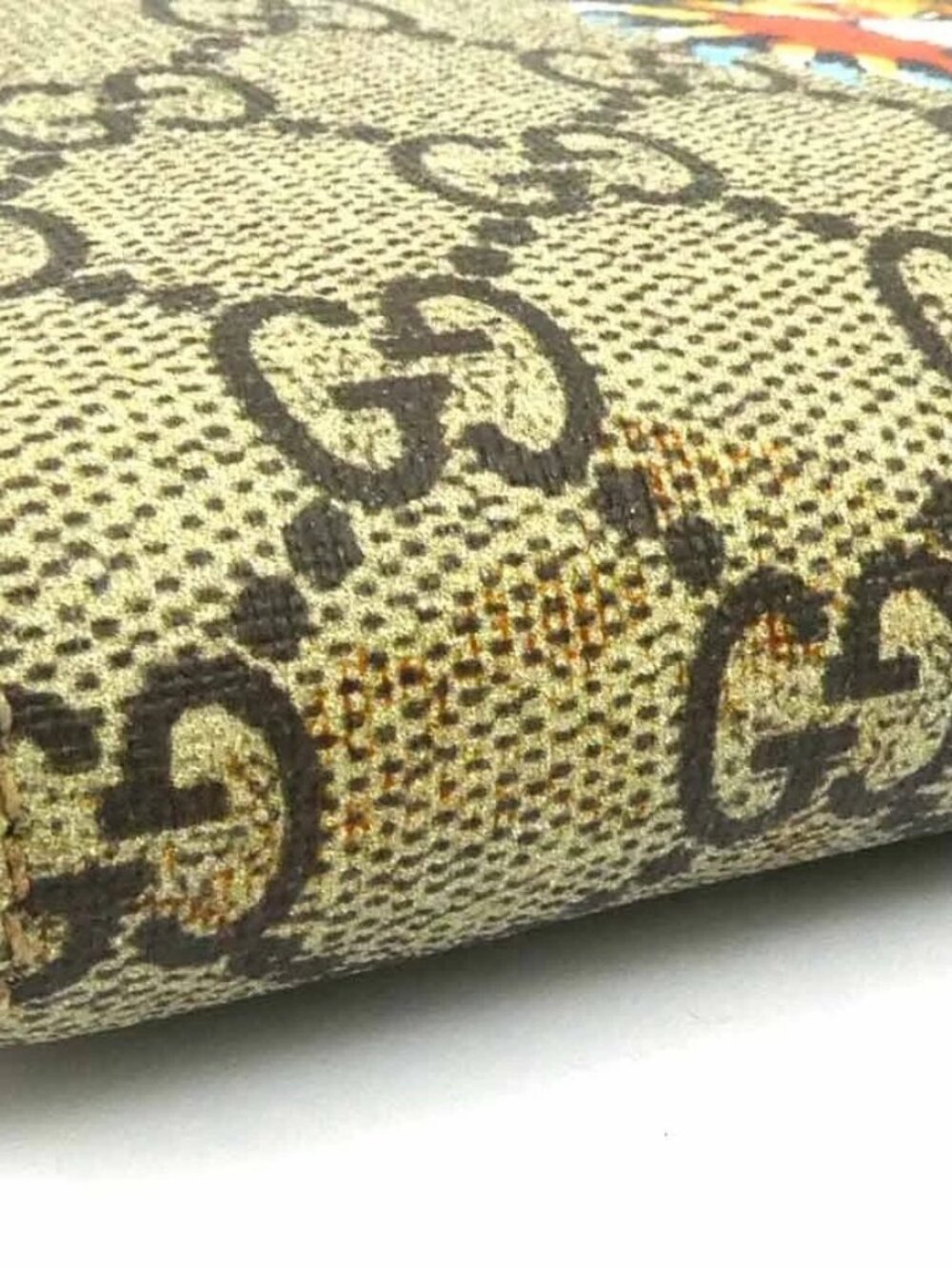 GUCCI GG Supreme Zip Around Long Wallet Brown/Multicolor PVC - Picture 6 of 12